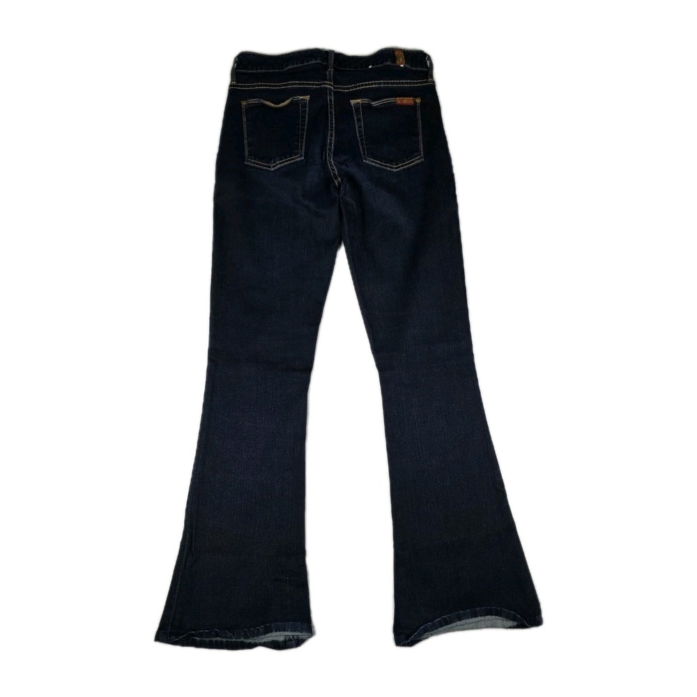 7 For All Mankind Jeans Womens Size 26 Jiselle Flare Dark Wash Blue Denim Pants‎ - Picture 2 of 13